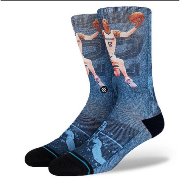 STANCE CASUAL MEN’S OFFICIALLY LICENSED NBA SOCKS JA MORANT SIZE LARGE - Picture 1 of 6